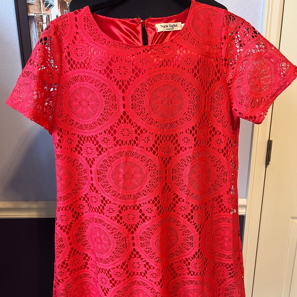 New light brand, poppy, colored, mini dress or tunic